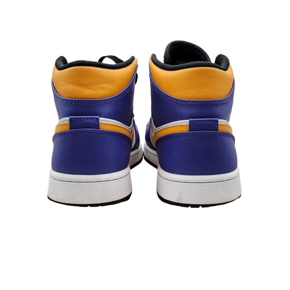 Nike Air Jordan 1 Mid \'Lakers\' Mens Sz 10 DQ8426 517 (174)